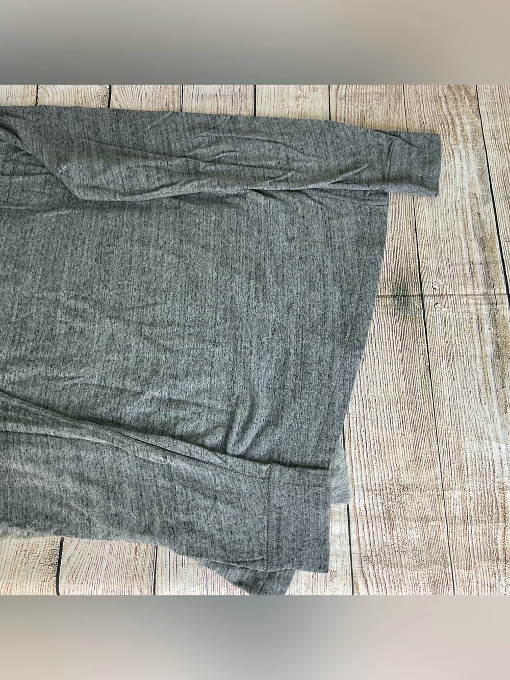 J. Crew Men's Long Sleeve Henley Heather Gray Size XLT